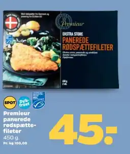 Netto Premieur panerede rødspætte- fileter tilbud