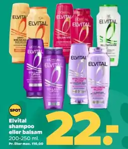 Netto Elvital shampoo eller balsam tilbud