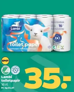Netto Lambi toiletpapir tilbud
