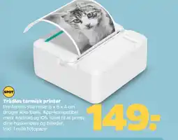 Netto Trådløs termisk printer tilbud