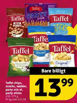 Løvbjerg Taffel chips, snacks, nødder, party mix el. party sticks tilbud