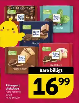 Løvbjerg Rittersport chokolade tilbud