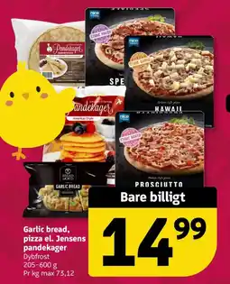 Løvbjerg Garlic bread, pizza el. Jensens pandekager tilbud