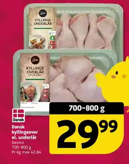 Løvbjerg Gestus Dansk kyllingeover el. underlår tilbud