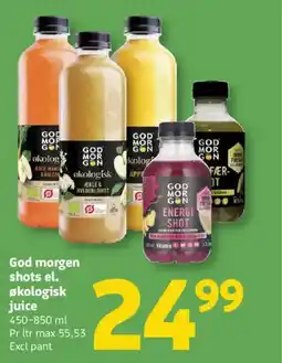 Løvbjerg God morgen shots el. Økologisk juice tilbud