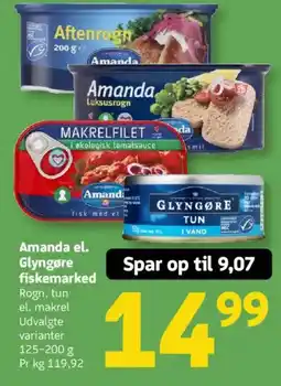 Løvbjerg Amanda el. Glyngøre fiskemarked tilbud