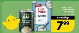 Løvbjerg First Price sukker el. Panda expressen aspargessnitter tilbud
