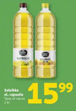 Løvbjerg Taste of nature Solsikke el. rapsolie tilbud