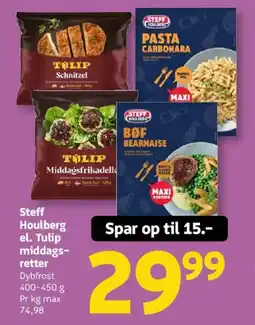 Løvbjerg Steff Houlberg el. Tulip middags- retter tilbud