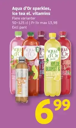 Løvbjerg Aqua d'Or sparkles, ice tea el. vitamins tilbud