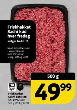 Løvbjerg Friskhakket Sashi oksekød 15-20% fedt tilbud