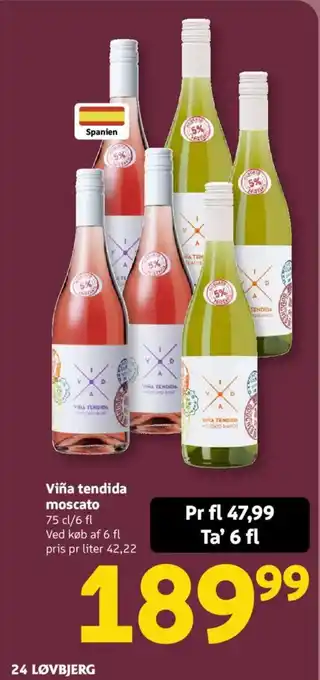 Løvbjerg Viña tendida moscato tilbud