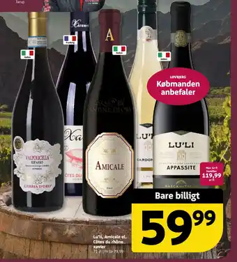 Løvbjerg Lu'li, Amicale el. Côtes du rhône xavier tilbud