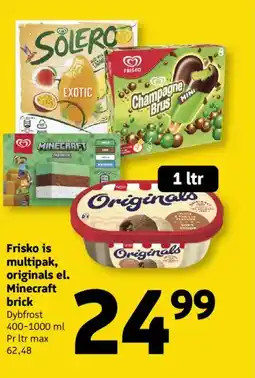 Løvbjerg Frisko is multipak, originals el. Minecraft brick tilbud
