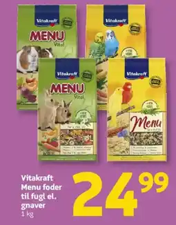 Løvbjerg Vitakraft Menu foder til fugl el. gnaver tilbud