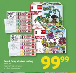 Løvbjerg Fun & fancy Vindues maling tilbud