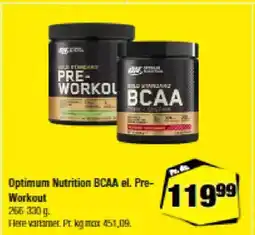 Calle Optimum Nutrition BCAA el. Pre- Workout tilbud