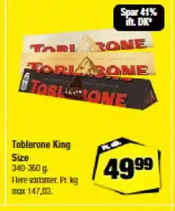 Calle Toblerone King Size tilbud