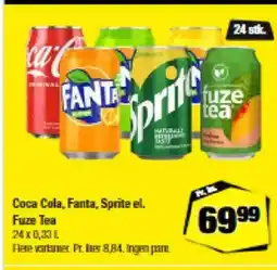 Calle Coca Cola, Fanta, Sprite el. Fuze Tea tilbud