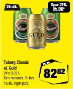 Calle Tuborg Classic el. Guld tilbud