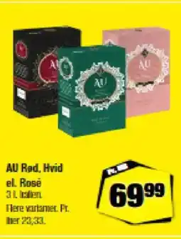 Calle AU Rød. Hvid el. Rosé tilbud