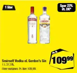 Calle Smirnoff Vodka el. Gordon's Gin tilbud