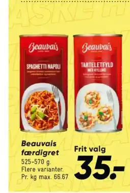 Bilka Beauvais færdigret tilbud