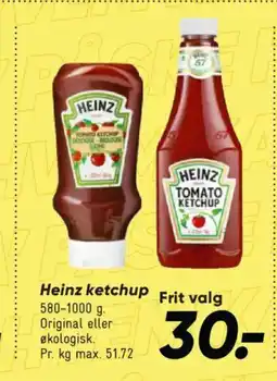 Bilka Heinz ketchup tilbud