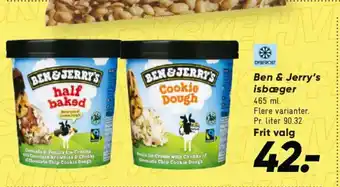 Bilka Ben & Jerry's isbæger tilbud