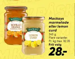 Bilka Mackays marmelade eller lemon curd tilbud