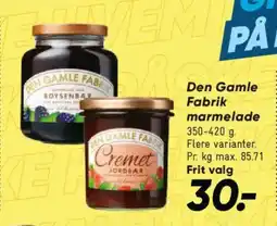 Bilka Den Gamle Fabrik marmelade tilbud