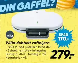 Bilka Wilfa dobbelt vaffeljern tilbud