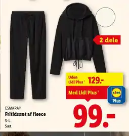 Lidl ESMARA® Fritidssæt af fleece tilbud