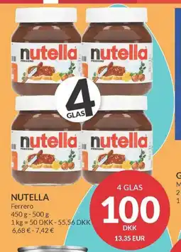 Nielsen's Discount NUTELLA Ferrero tilbud