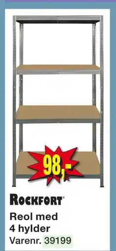 Harald Nyborg Reol med 4 hylder tilbud