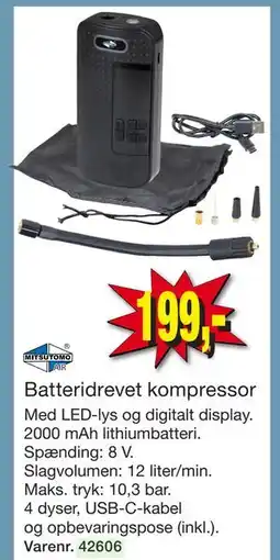 Harald Nyborg Batteridrevet kompressor tilbud