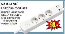 Harald Nyborg Stikdåse med USB tilbud