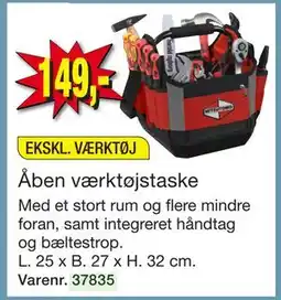 Harald Nyborg Åben værktøjstaske tilbud