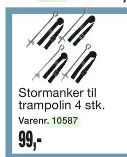 Harald Nyborg Stormanker til trampolin 4 stk tilbud