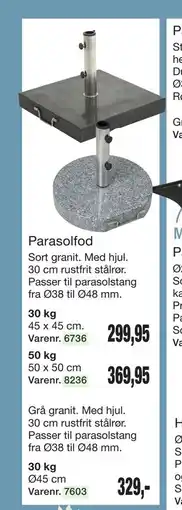 Harald Nyborg Parasolfod tilbud