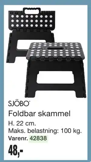 Harald Nyborg Foldbar skammel tilbud