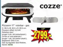 Harald Nyborg Pizzaovn 17’’ roterbar - gas tilbud