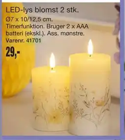 Harald Nyborg LED-lys blomst 2 stk tilbud