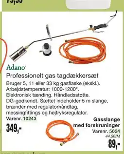 Harald Nyborg Professionelt gas tagdækkersæt tilbud