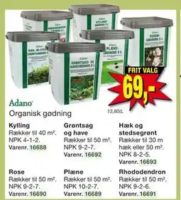 Harald Nyborg Organisk gødning. Rækker tilbud