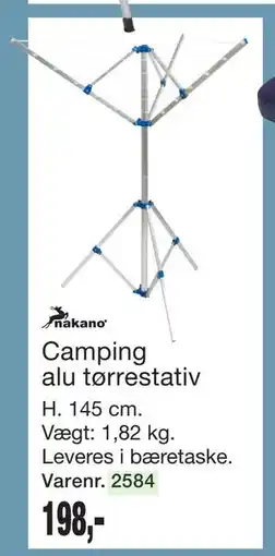 Harald Nyborg Camping alu tørrestativ tilbud