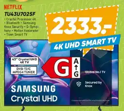 Bilka Samsung Crystal UHD 4K Smart TV (TU43U7025F) tilbud