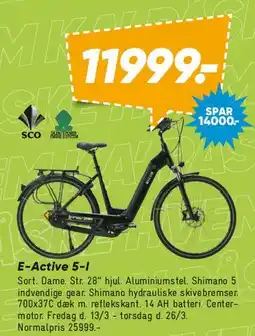 Bilka E-Active 5-i (elcykel) tilbud