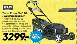 Bilka Texas Razor 5160 TR VE plæneklipper tilbud