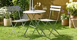 Bilka Folding bistro table and chairs set tilbud